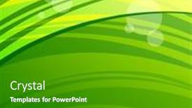  Presentation with green abstract - Theme having abstract-green-background-in-letter background and a shamrock green colored foreground