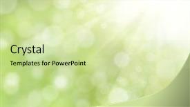  Presentation with abstract green - PPT theme consisting of abstract green natural background background and a soft green colored foreground