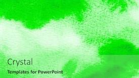  Presentation with watercolor color - Slide deck enhanced with abstract-green-watercolor-background background and a seafoam green colored foreground