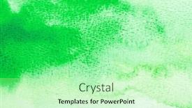  Presentation with watercolor color - PPT theme enhanced with abstract-green-watercolor-background background and a soft green colored foreground