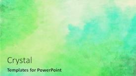  Presentation with green watercolor paper texture - PPT theme featuring abstract-green-watercolor-paintings-paper background and a seafoam green colored foreground