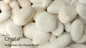  Presentation with rustic bridge pebbles purple butterflies - PPT theme consisting of abstract grey color - white pebbles background background and a soft green colored foreground