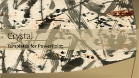  Presentation with abstract light - Audience pleasing PPT layouts consisting of abstract-grunge-background-artistic-painting backdrop and a coral colored foreground