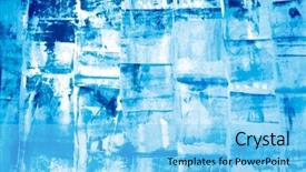  Presentation with ice blue - Beautiful presentation theme featuring abstract grunge background in cold backdrop and a  colored foreground