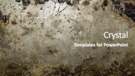  Presentation with heavy metal - Presentation theme consisting of abstract grungy metal surface closeup background and a gray colored foreground