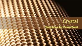  Presentation with hexagon - PPT theme enhanced with abstract hexagon background hexagons industrial background golden bee honeycombs background and a tawny brown colored foreground
