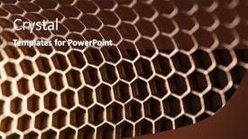  Presentation with hexagon - Beautiful theme featuring abstract hexagon background hexagons industrial background golden bee honeycombs backdrop and a tawny brown colored foreground