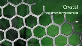  Presentation with science abstract - Amazing slides having nanotechnology - abstract hexagonal background with green backdrop and a forest green colored foreground