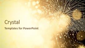  Presentation with fireworks - Amazing theme having abstract holiday background - fireworks backdrop and a cream colored foreground