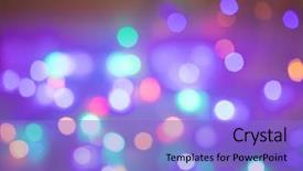  Presentation with holiday - PPT theme enhanced with abstract holiday bokeh background background and a light blue colored foreground