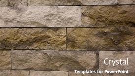  Presentation with brick wall texture - Audience pleasing presentation design consisting of abstract-illustration-of-brick-wall backdrop and a violet colored foreground