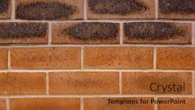  Presentation with brick wall texture - Presentation theme featuring abstract-illustration-of-brick-wall background and a red colored foreground