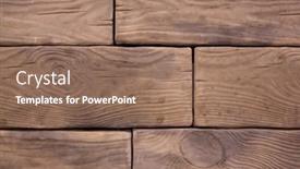  Presentation with brick wall texture - Amazing presentation design having abstract-illustration-of-wooden-brick backdrop and a coral colored foreground