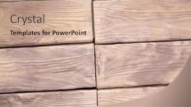  Presentation with brick wall texture - Slide deck enhanced with abstract-illustration-of-wooden-brick background and a coral colored foreground