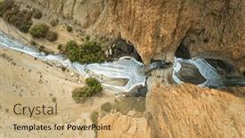  Presentation with shooting - PPT theme having abstract-image-of-a-real background and a coral colored foreground