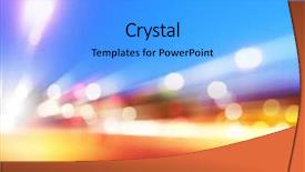  Presentation with motion - Slides enhanced with abstract image of car lights background and a light blue colored foreground