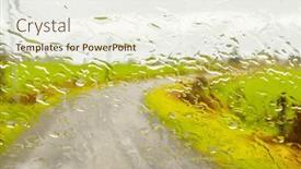  Presentation with rural - PPT layouts enhanced with abstract-image-of-driving background and a  colored foreground