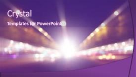  Presentation with abstract light - Colorful slide deck enhanced with abstract image of night lights backdrop and a violet colored foreground