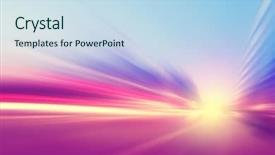  Presentation with motion - Amazing theme having abstract image of traffic lights backdrop and a sky blue colored foreground