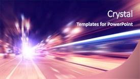  Presentation with traffic light - Presentation design with abstract image of traffic lights background and a navy blue colored foreground