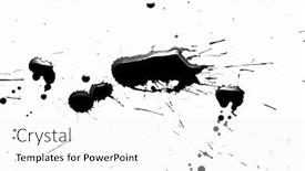  Presentation with black abstract - Amazing theme having ink splatter - abstract image with splashes backdrop and a white colored foreground