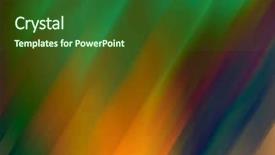  Presentation with blue abstract wavy lines - Beautiful PPT layouts featuring abstract impression of fluorescent lines backdrop and a forest green colored foreground