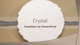  Presentation with abstract watercolor - Presentation featuring abstract-in-earth-tones background and a sky blue colored foreground