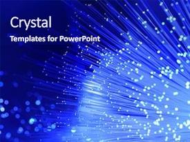 Abstract Internet Technology Fiber Optic PPT template 88 | CrystalGraphics