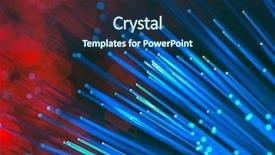  Presentation with fiber optic - Presentation enhanced with abstract internet technology fiber optic background and a ocean colored foreground