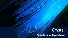 Presentation with fiber optic - Beautiful presentation featuring abstract internet technology fiber optic backdrop and a navy blue colored foreground