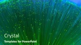  Presentation with optic - Slide set having abstract-internet-technology-fiber-optic background and a forest green colored foreground