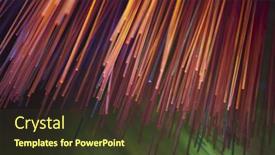  Presentation with optic - PPT layouts consisting of abstract-internet-technology-fiber-optic background and a tawny brown colored foreground