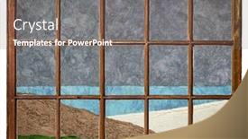  Presentation with rough - Colorful PPT theme enhanced with abstract-lake-and-valley-landscape backdrop and a gray colored foreground