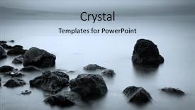  Presentation with art seascape nature sea - Presentation theme with docks - driver handing parcel to customer background and a mint green colored foreground.