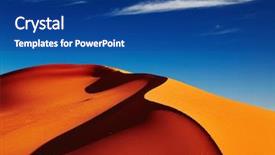  Presentation with sahara - Audience pleasing slides consisting of abstract landscape - sand dune in sahara desert backdrop and a ocean colored foreground
