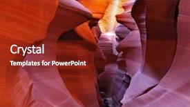  Presentation with sunlight - PPT layouts having abstract landscape - thin ray of sunlight illuminates background and a tawny brown colored foreground