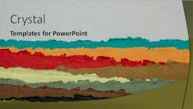  Presentation with cotton fabric - Colorful theme enhanced with abstract-landscape-a-collection backdrop and a light blue colored foreground