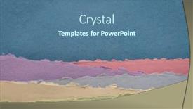  Presentation with abstract green - Presentation theme having abstract-landscape-in-blue-green background and a  colored foreground