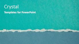  Presentation with colorful fabric - Cool new slide set with abstract-landscape-in-blue backdrop and a teal colored foreground