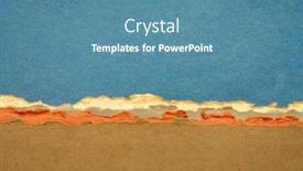  Presentation with cotton fabric - Colorful slides enhanced with abstract-landscape-in-blue backdrop and a teal colored foreground