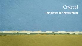  Presentation with green abstract - Theme enhanced with abstract-landscape-in-blue background and a light blue colored foreground