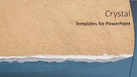  Presentation with pastel - Presentation theme having abstract-landscape-in-brown background and a coral colored foreground