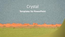  Presentation with abstract green - PPT theme consisting of abstract-landscape-in-green background and a gray colored foreground