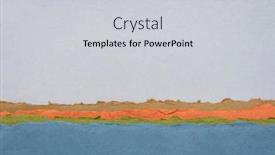  Presentation with pastel - Presentation theme consisting of abstract-landscape-in-pastel-tones background and a  colored foreground