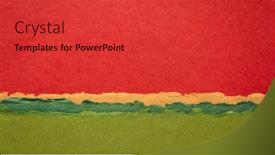  Presentation with cotton fabric - Amazing PPT layouts having abstract-landscape-in-red backdrop and a red colored foreground