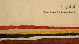  Presentation with earth - Cool new PPT theme with abstract-landscape-of-rolling-terrain backdrop and a lemonade colored foreground