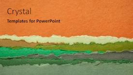  Presentation with abstract green - PPT layouts featuring abstract-landscape-with-sunset-sky background and a gold colored foreground