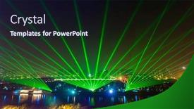  Presentation with laser light - Theme enhanced with abstract laser light at night background and a wine colored foreground