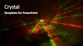  Presentation with laser light - Presentation theme with abstract laser light on black background and a black colored foreground