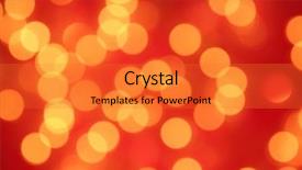  Presentation with orange abstract - Cool new presentation theme with abstract light background backdrop and a red colored foreground